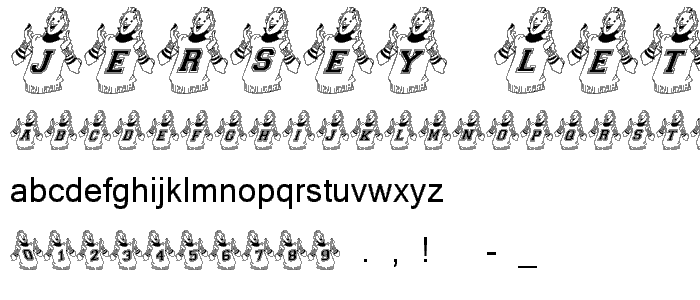 football jersey letters